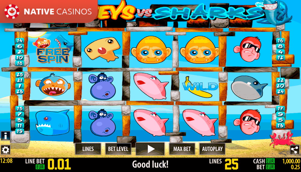 Play Monkeys VS Sharks HD By World Match