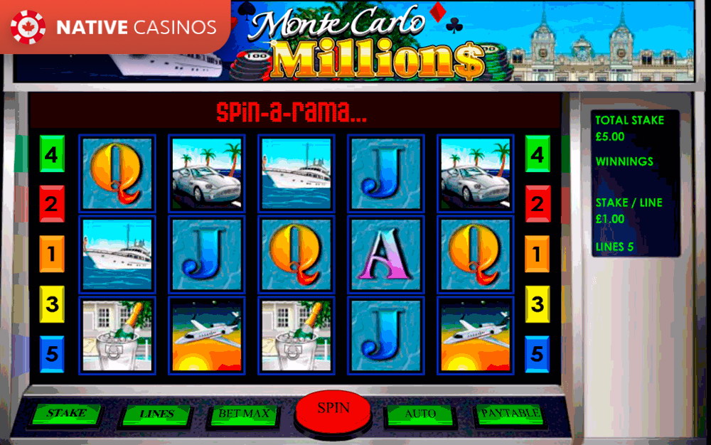 Play Monte Carlo Millions By OpenBet