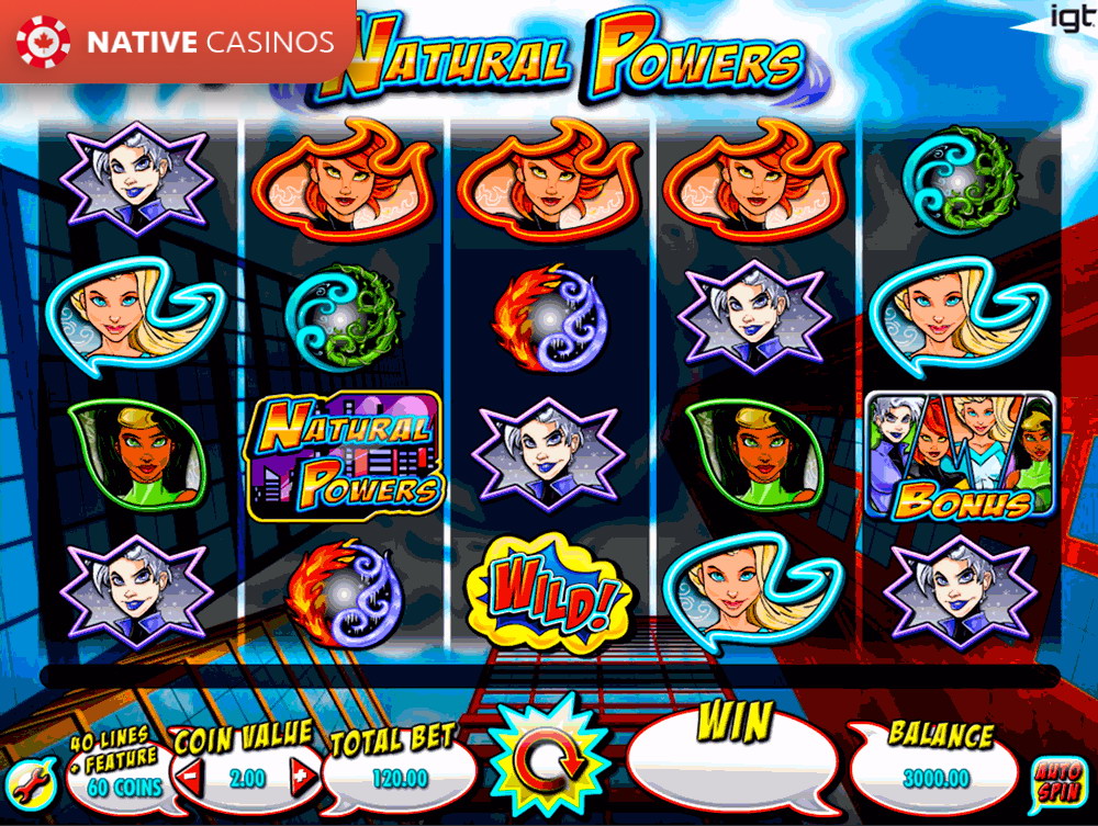Play Natural Powers Slot Machine by IGT For Free