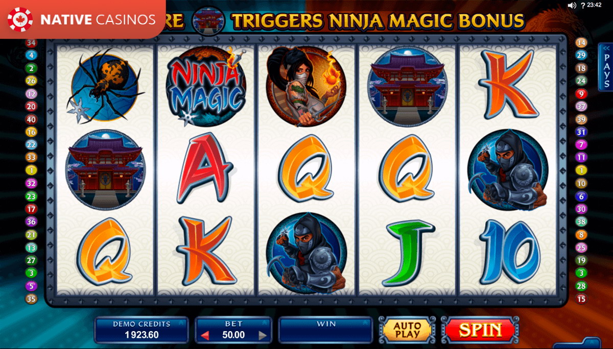 Play Ninja Magic Slots by Microgaming For Free