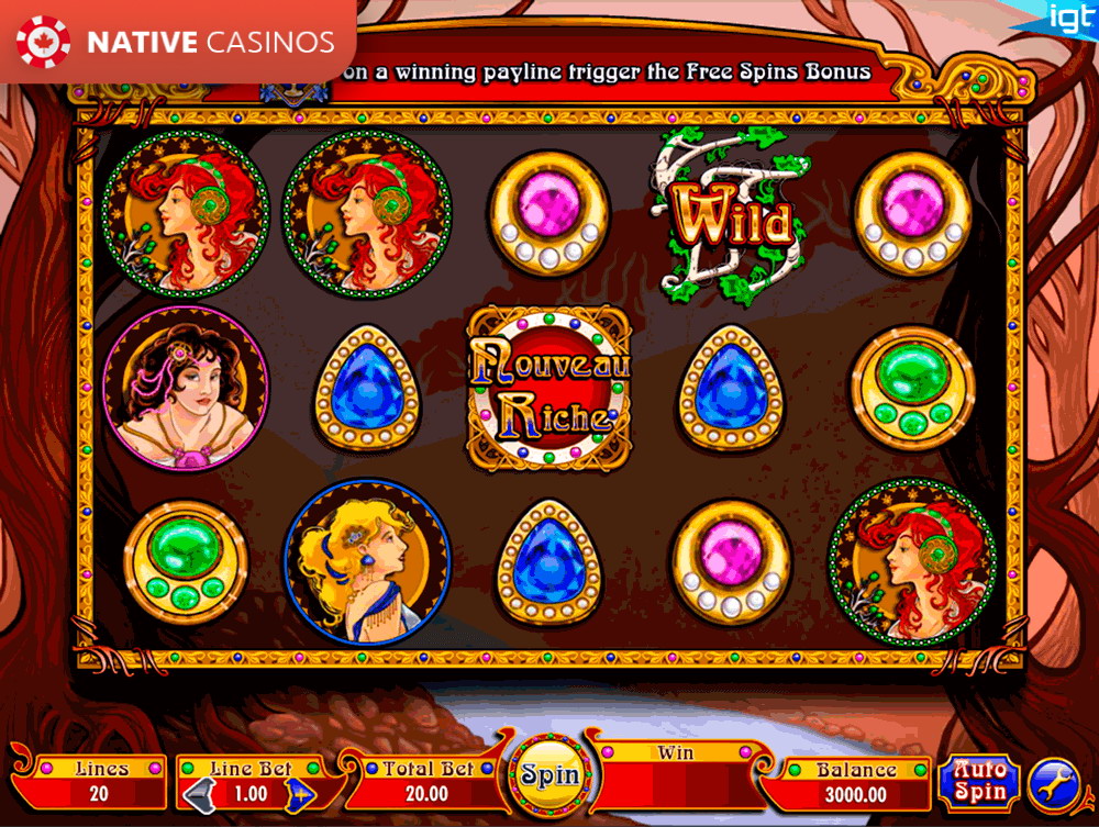 Play Nouveau Riche Slot Machine by IGT For Free