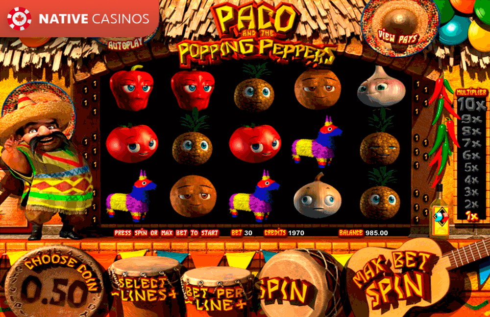Play Paco and the Popping Peppers By About BetSoft