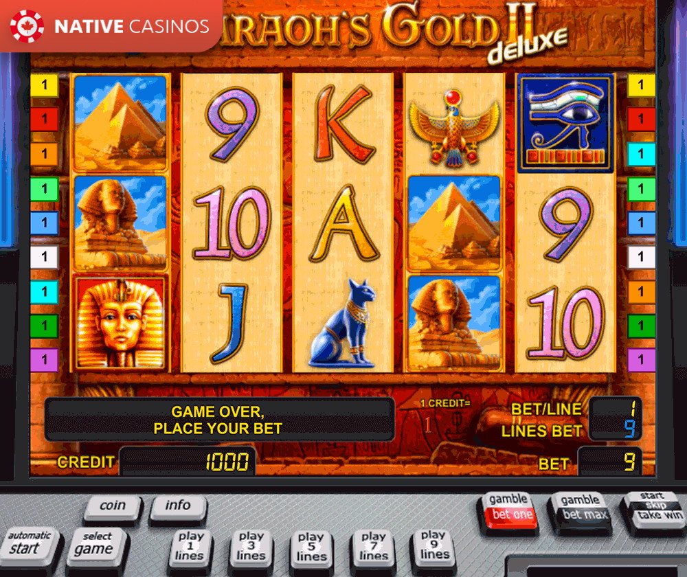 Play Pharaoh`s Gold II Deluxe By Novomatic Info