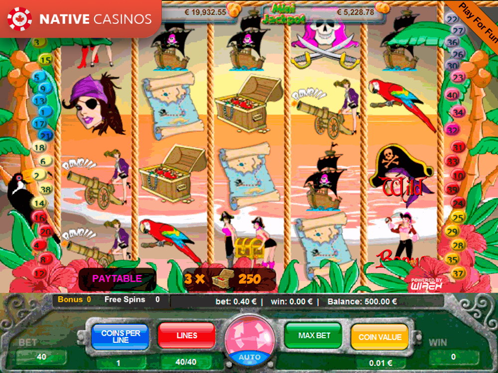 Play Pink Rose Pirates By Portomaso Gaming