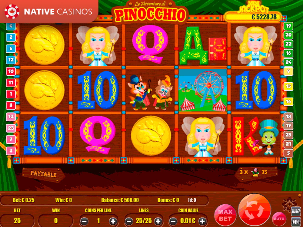 Play PinocchioCadoola By Portomaso Gaming