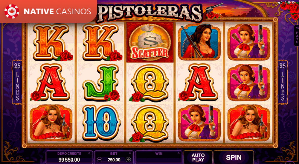 Play Pistoleras by Microgaming