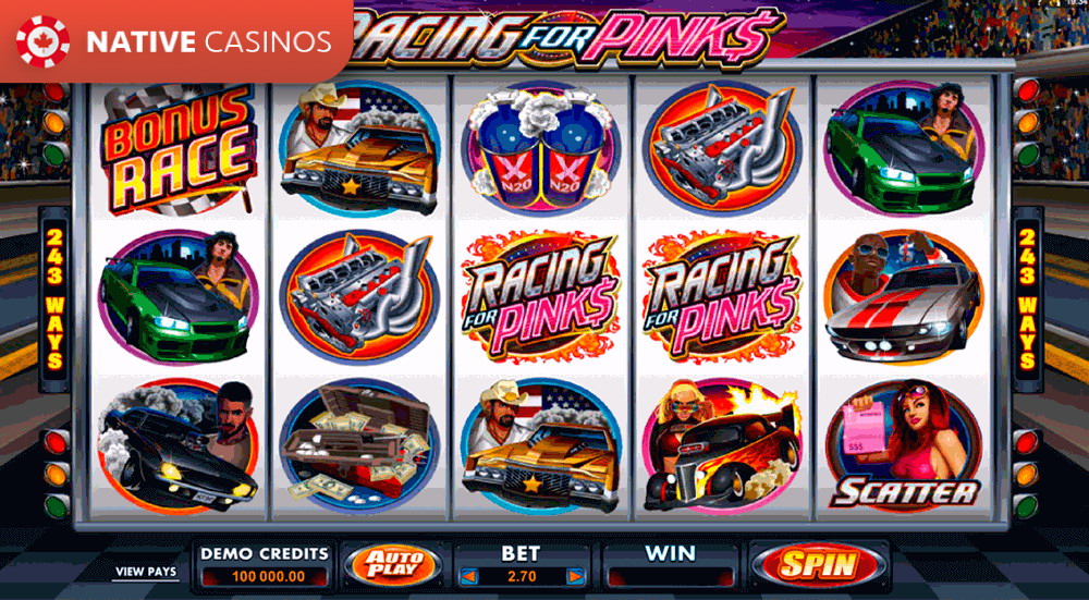 Play Racing For Pinks by Microgaming