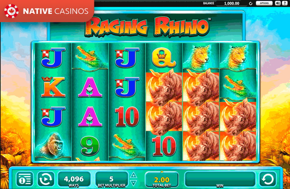 Play Raging Rhino By About WMS