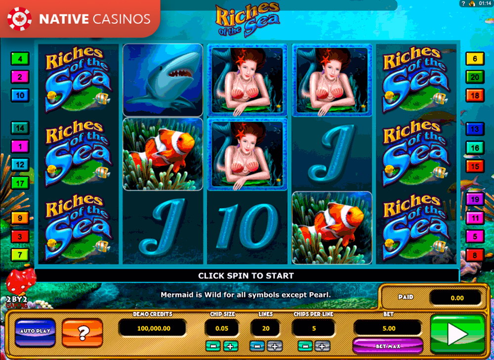 Play Riches of the Sea By 2By2 Gaming