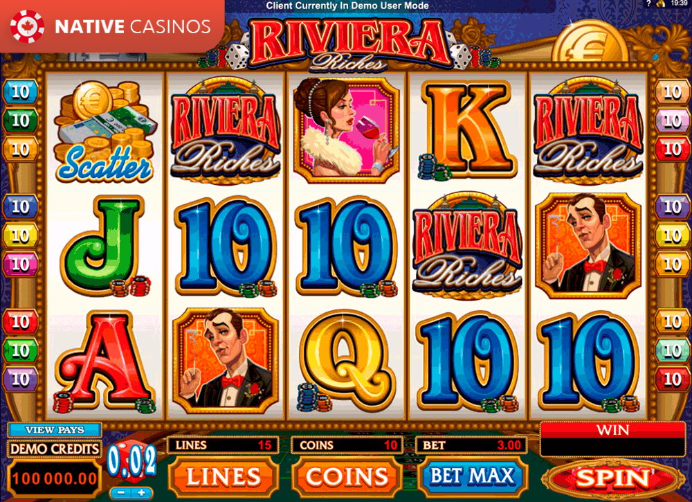 Play Riviera Riches by Microgaming