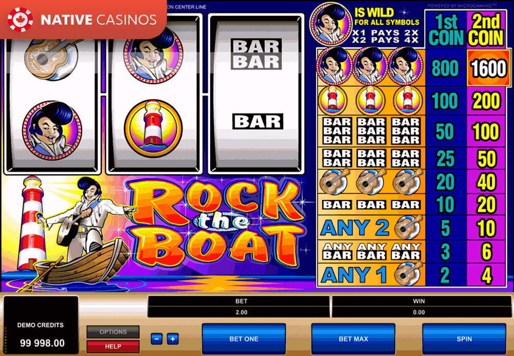 Play Rock the Boat by Microgaming
