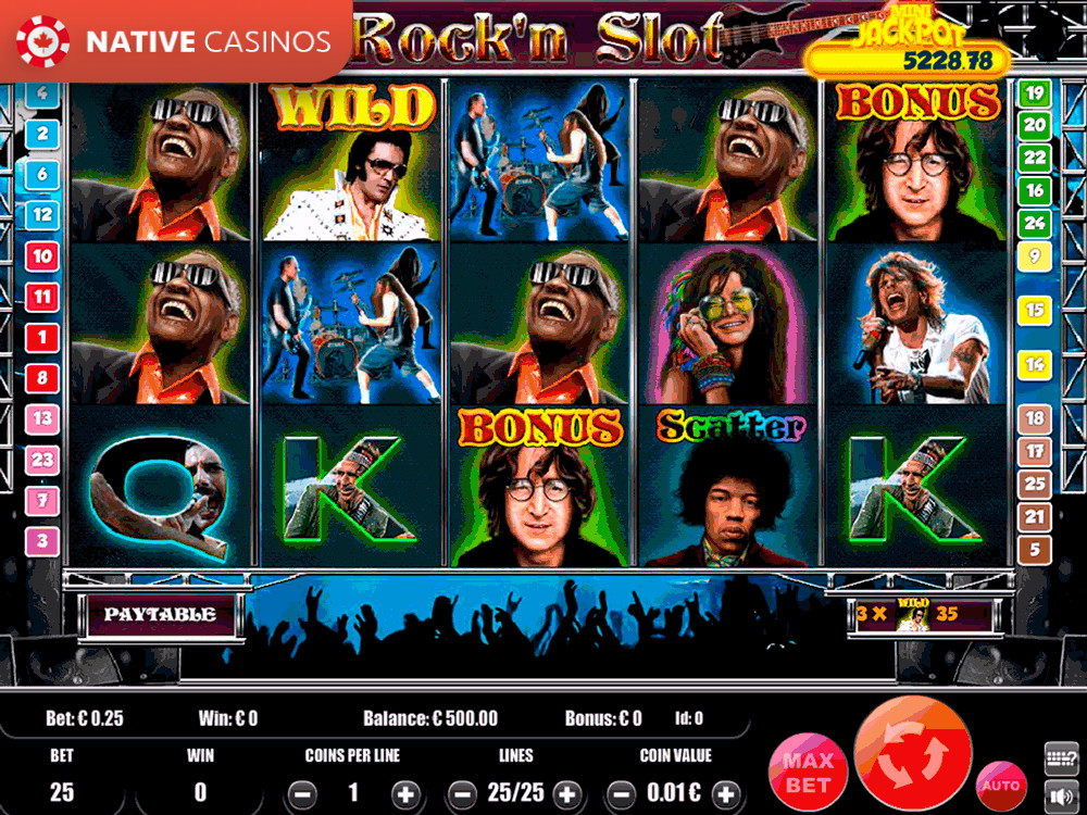 Play Rock’n Slot By Portomaso Gaming