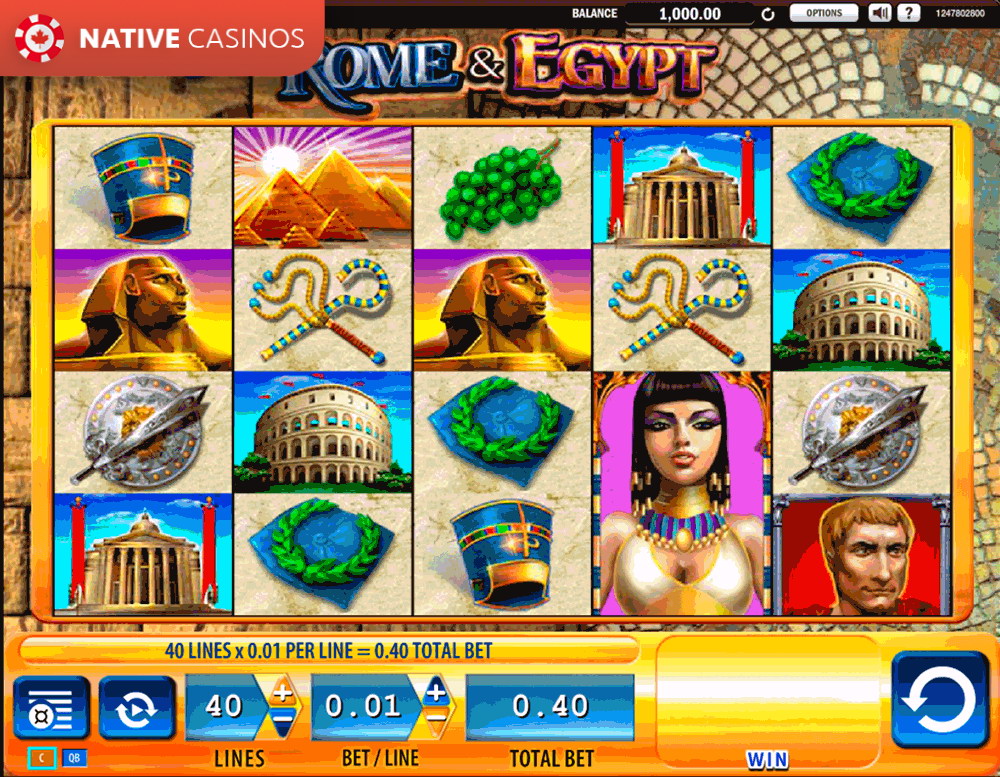 Play Rome & Egypt Slot Game by WMS For Free