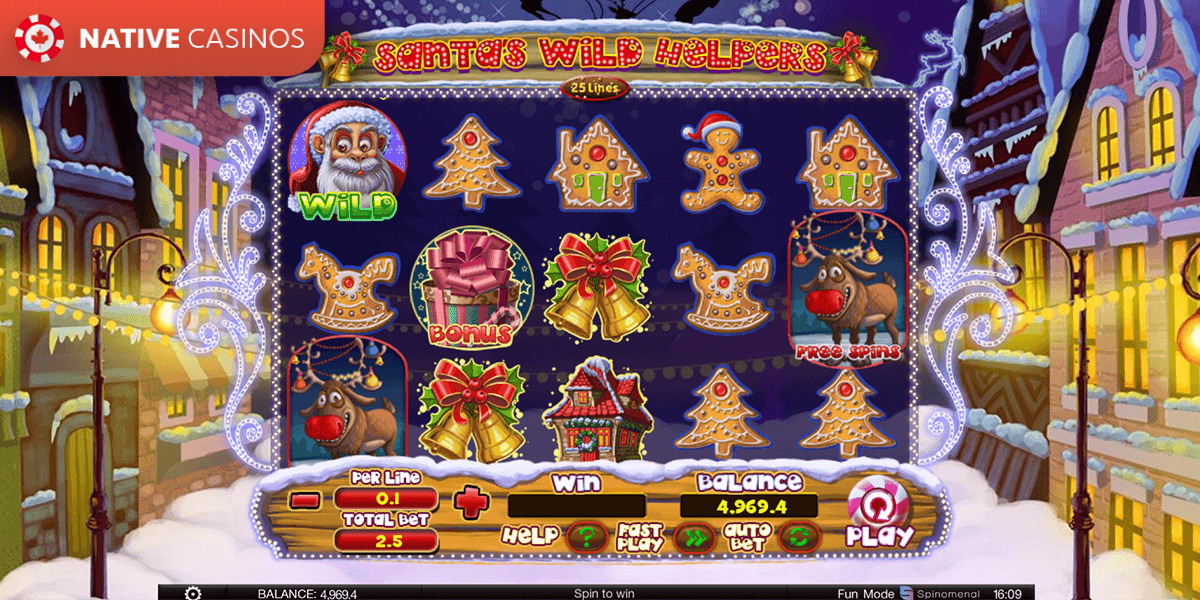 Play Santa Wild Helpers By Spinomenal