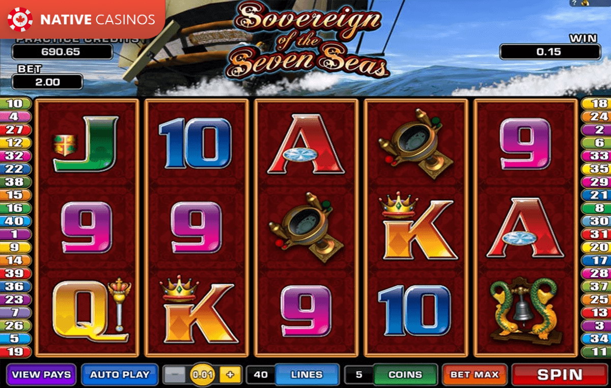 Play Sovereign of the Seven Seas by Microgaming