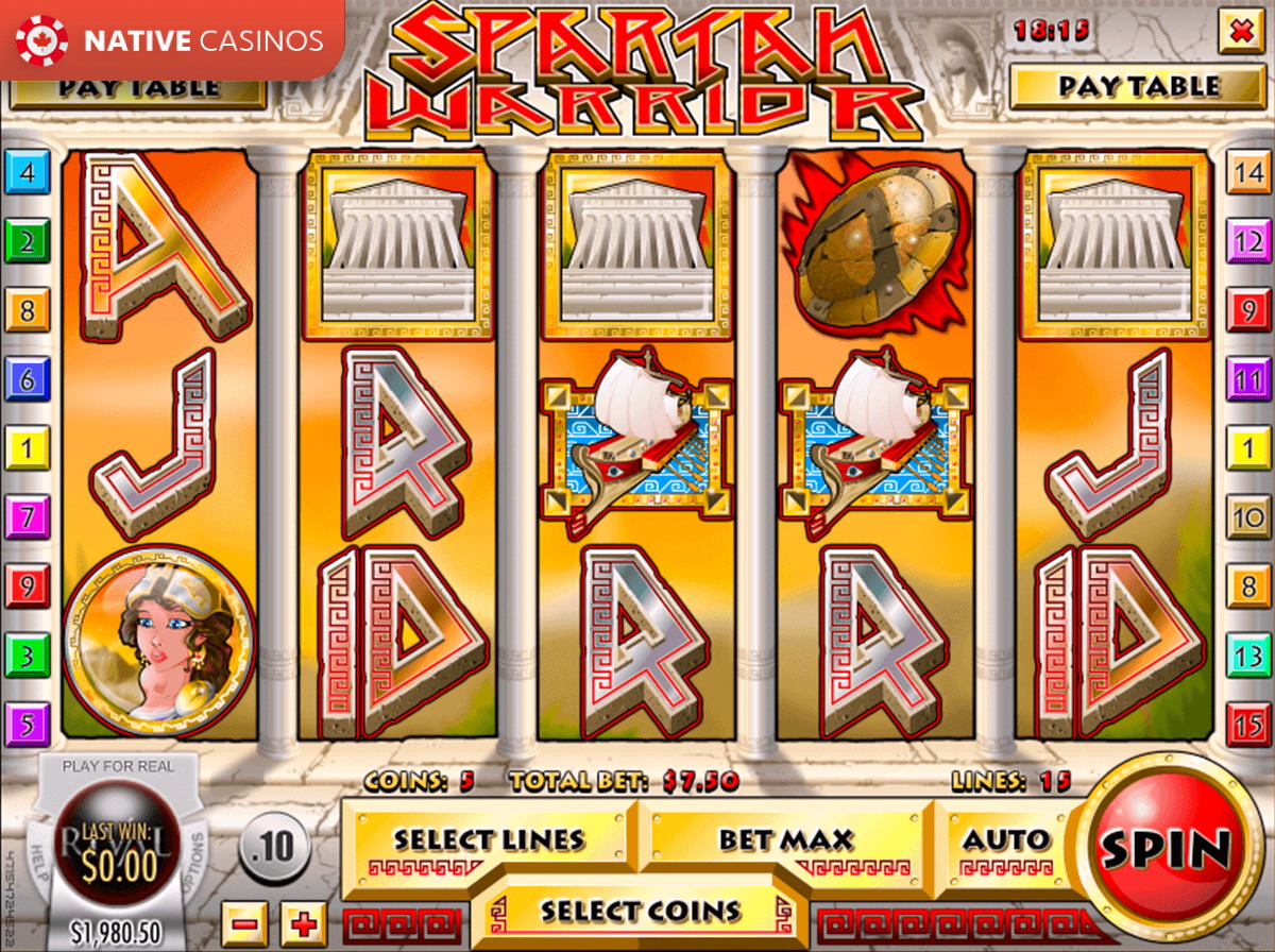 Spartan Warrior Slot by Rival For Free on NativeCasinos