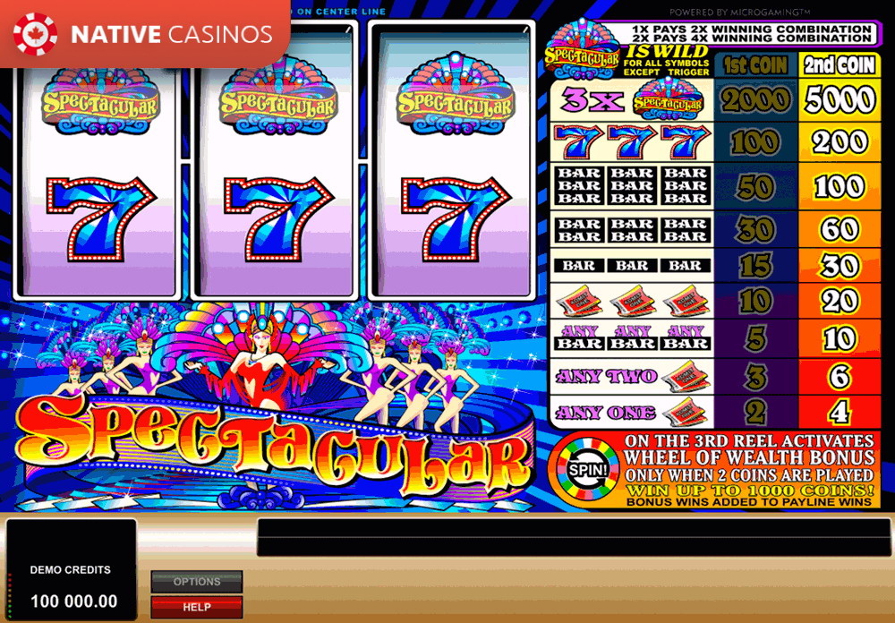 Play Spectacular by Microgaming