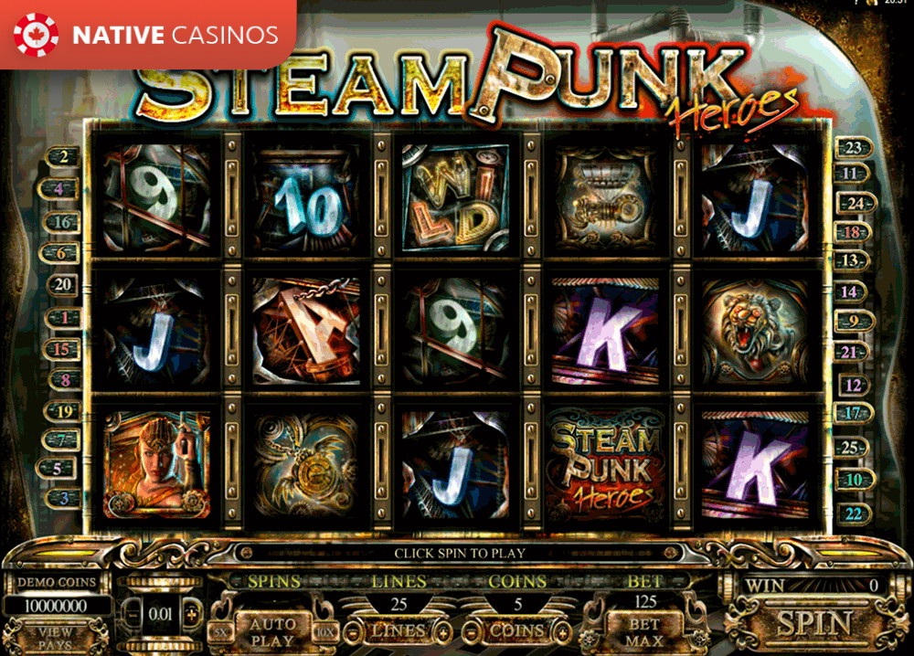 Play Steam Punk Heroes by Microgaming