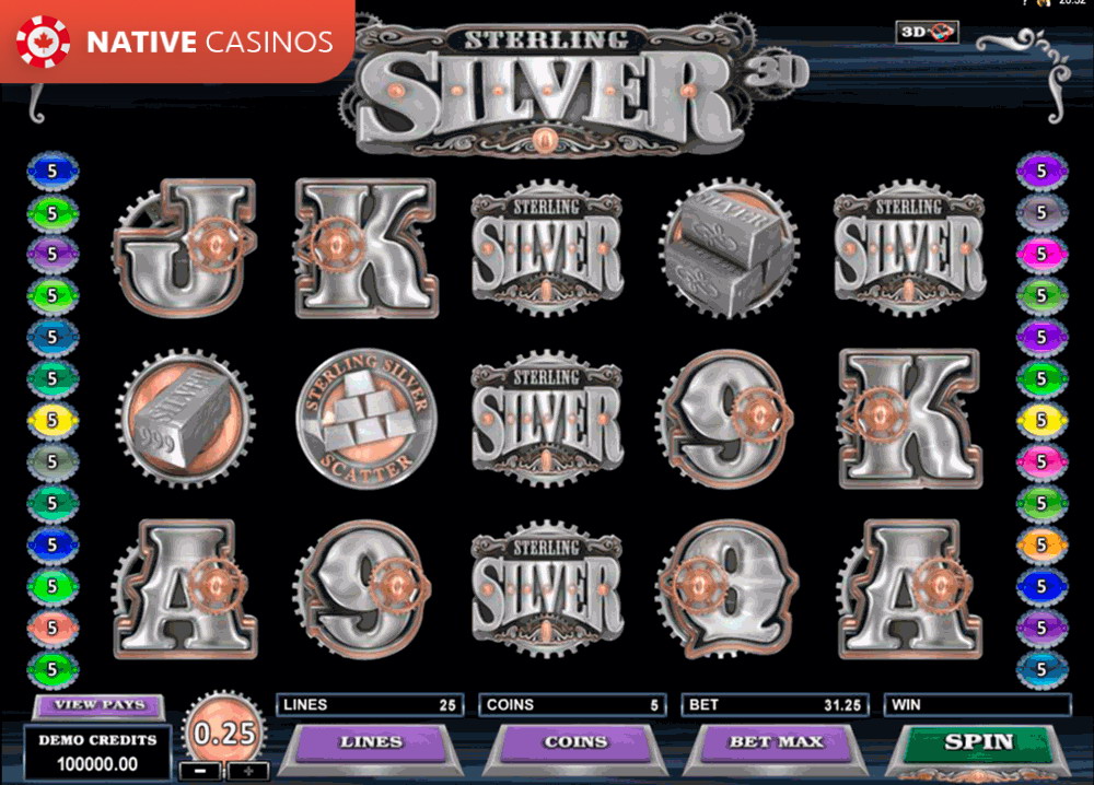 Play Sterling Silver 3D by Microgaming