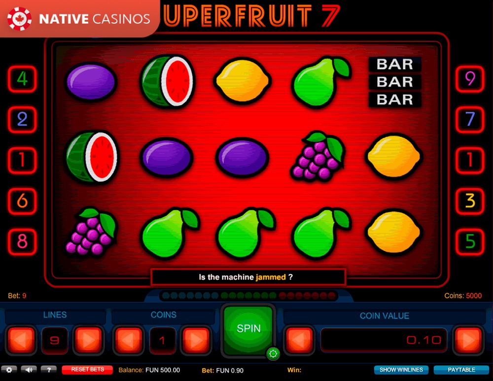 Play Super Fruit 7 By 1X2gaming