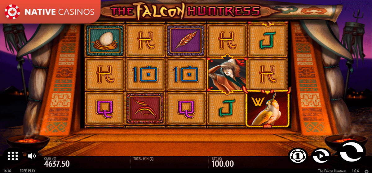Play The Falcon Huntress By Thunderkick