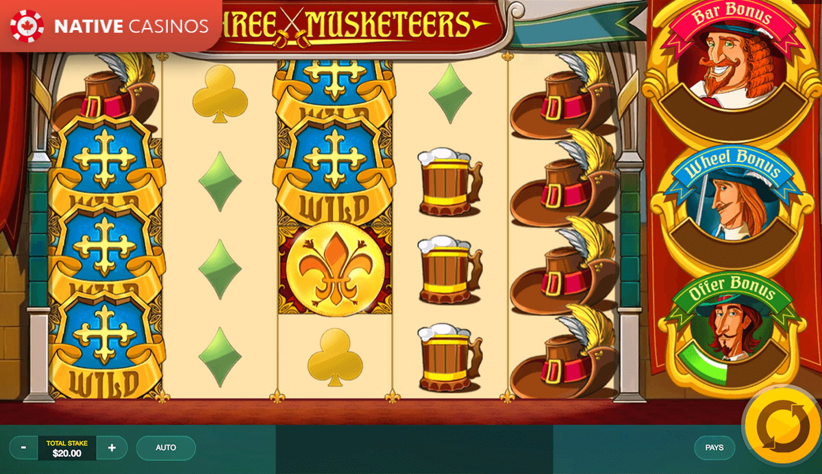 Play Three Musketeers By Red Tiger Gaming