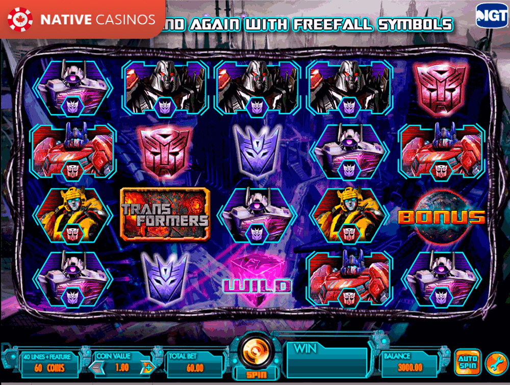 Play Transformers Battle For Cybertron By IGT
