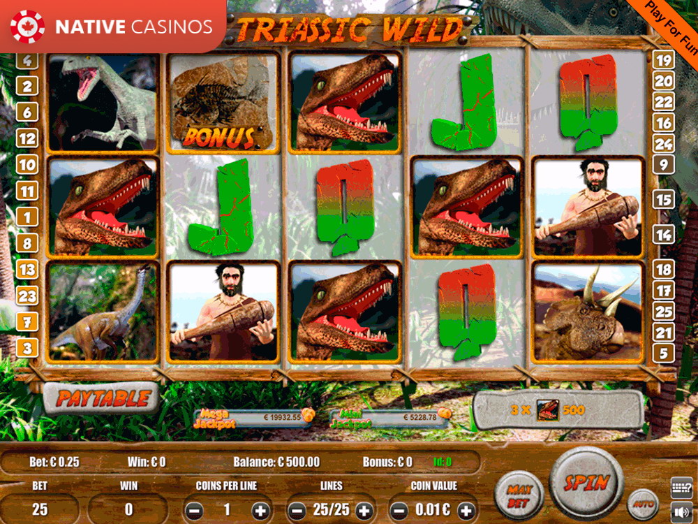 Play Triassic Wild By Portomaso Gaming