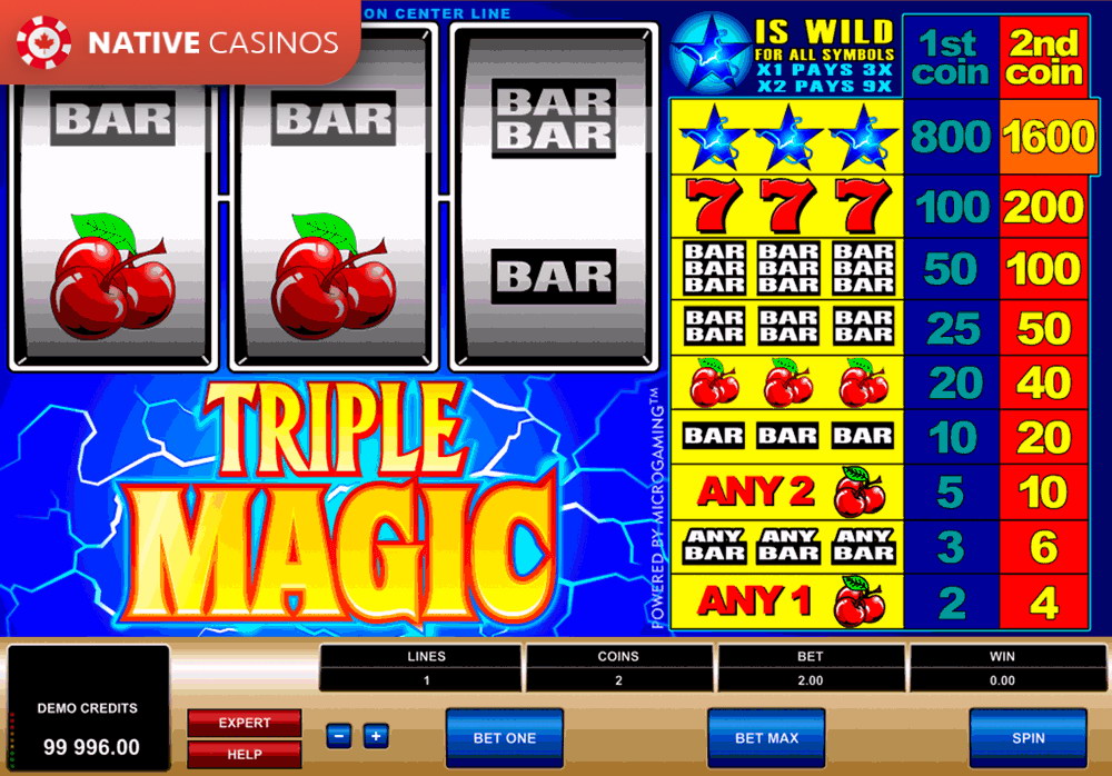 Play Triple Magic by Microgaming