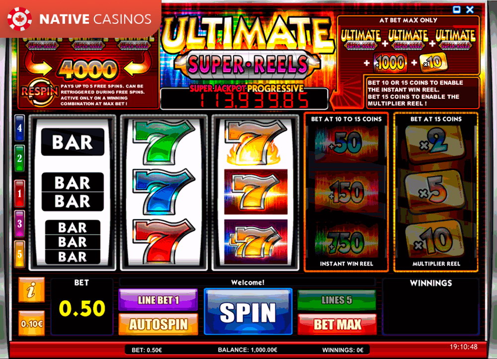 Play Ultimate Super Reels By ISoftBet Info