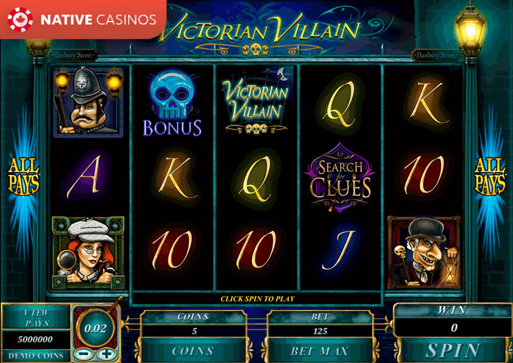 Play Victorian Villain by Microgaming