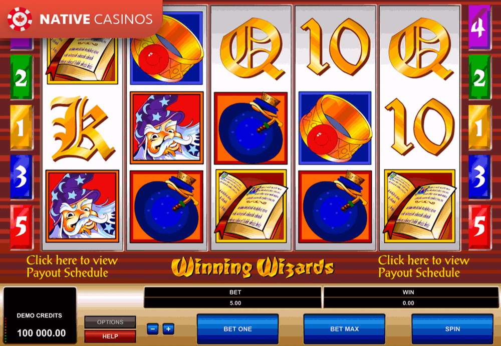 Play Winning Wizards by Microgaming