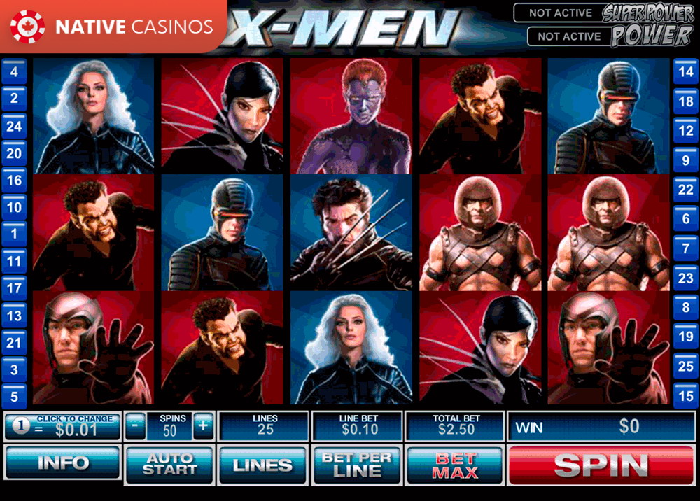 Play X-Men By PlayTech