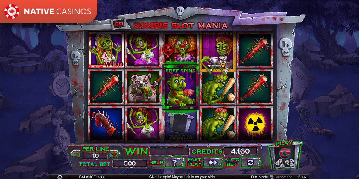 Play Zombie Slot Mania By Spinomenal