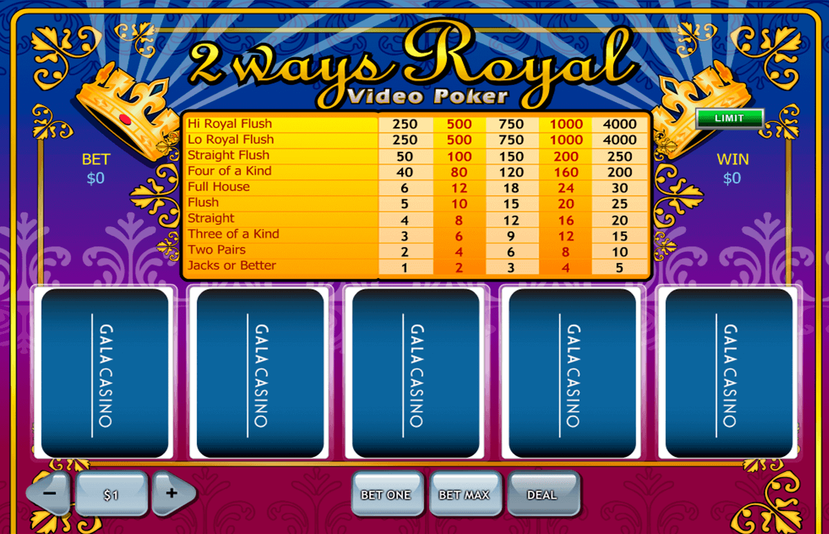 Play 2 Ways Royal By PlayTech