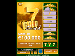 7 Gold Scratch By NetEnt