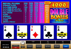 Double Bonus Poker Online By Microgaming For Free