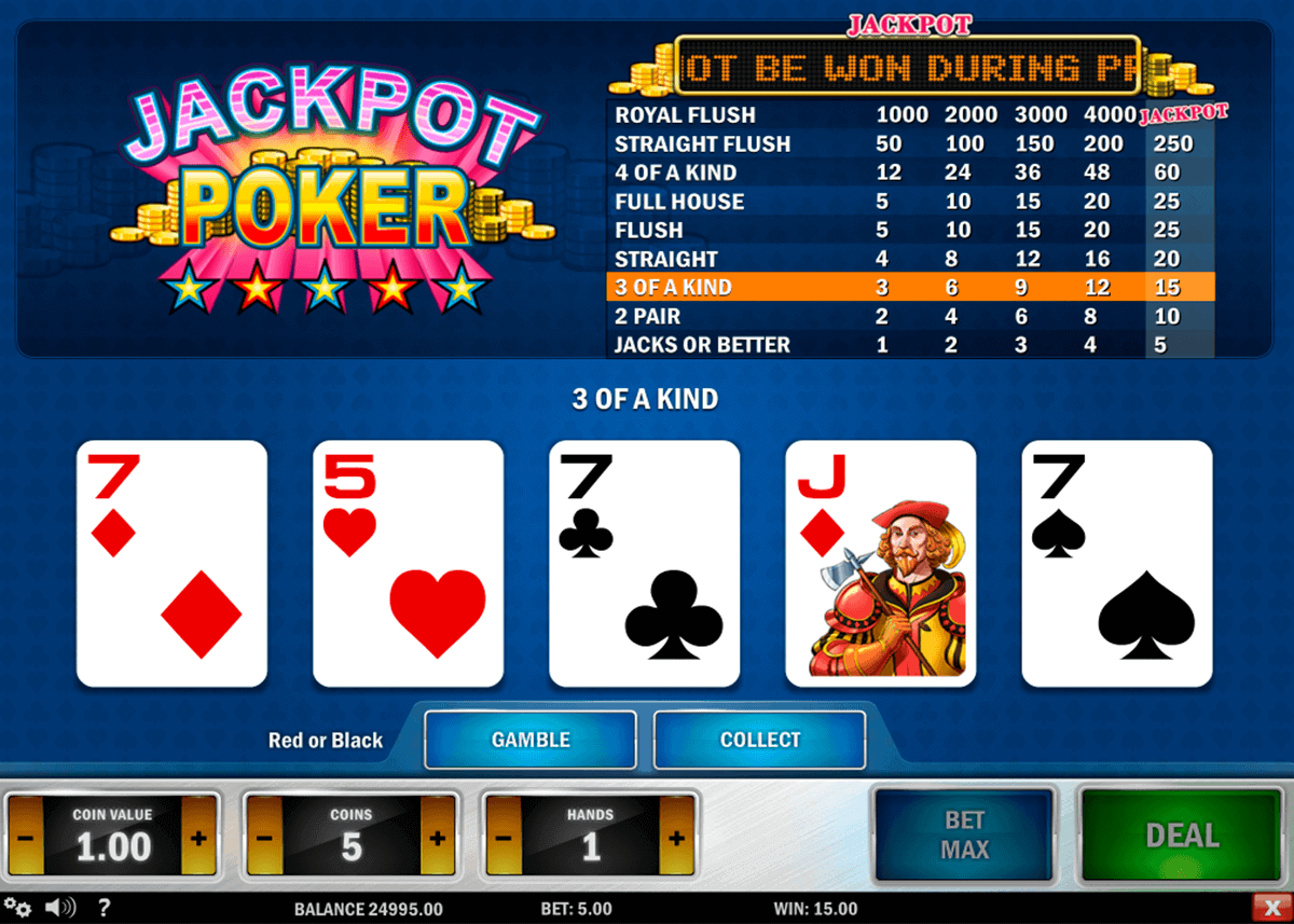 Play Jackpot Poker Game By Play’n Go For Free