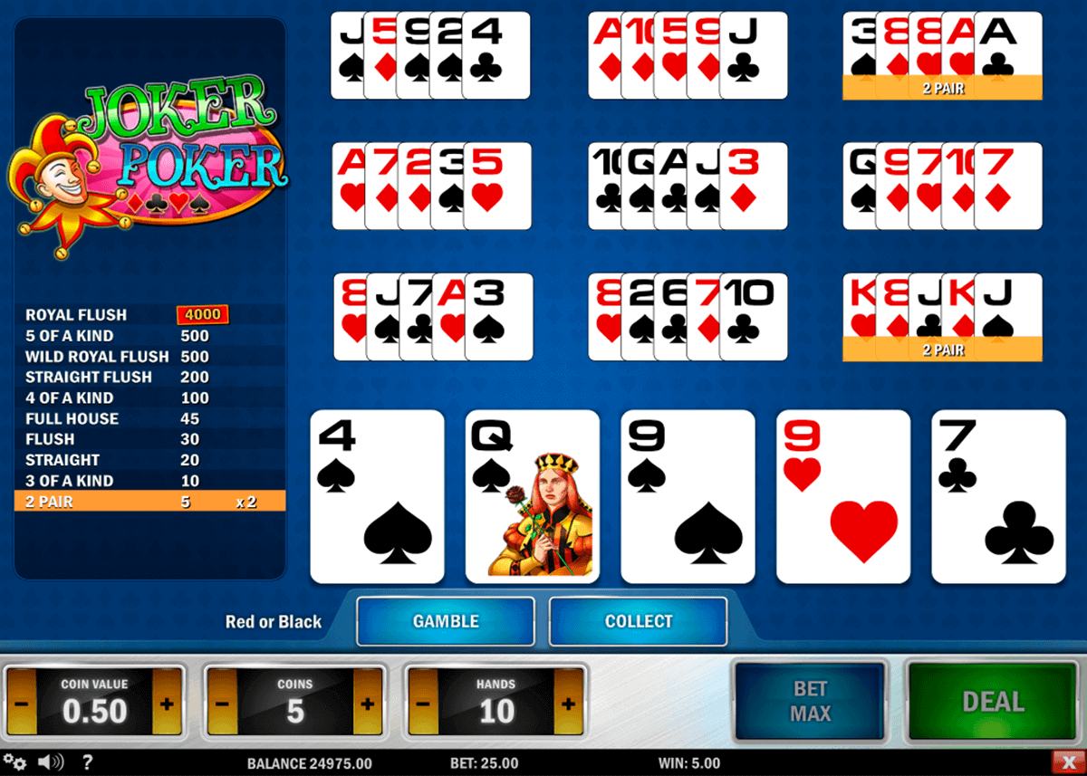 Play Joker Poker МН By Play’n Go For Free