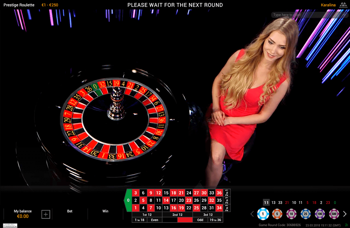 Play Prestige Live Roulette By PlayTech