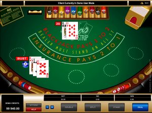 Vegas Strip Blackjack By Microgaming