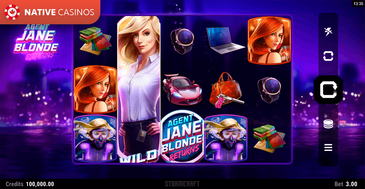 Play Agent Jane Blonde Returns by Microgaming