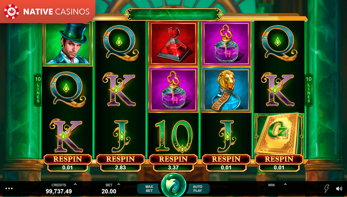 Play Book of Oz by Microgaming